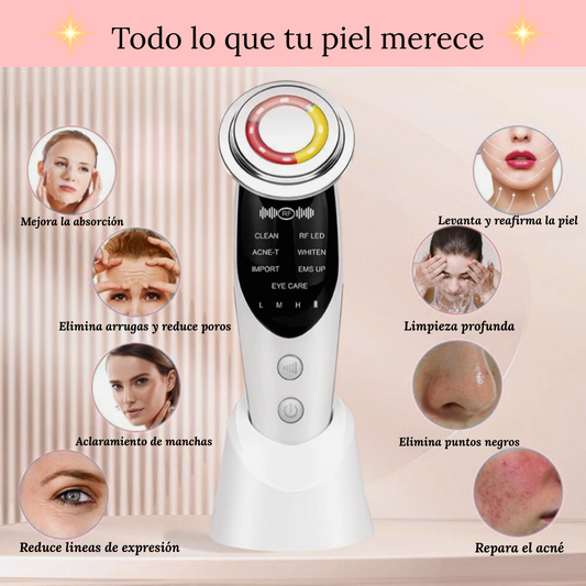 Masajeador Facial, transforma tu rutina en un ritual de lujo con LumiTherm, el dispositivo que combina belleza, bienestar y resultados visibles